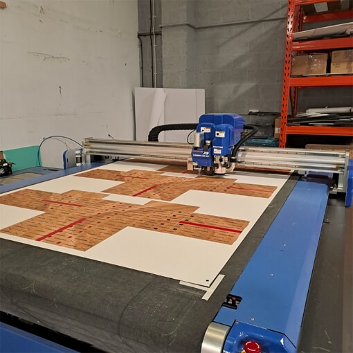 CNC router was used to ensure for intricate cutting of the flatpack presentation boxes,